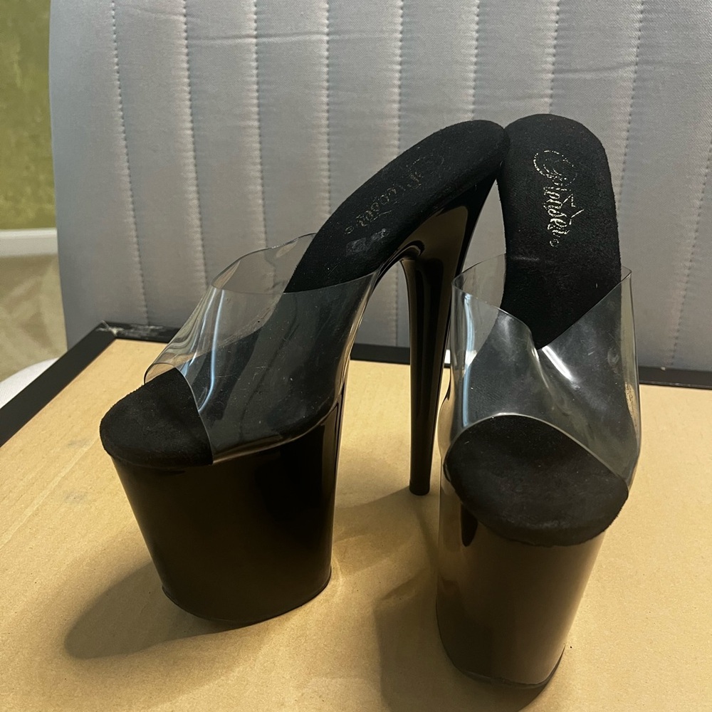 Pleaser mule 8 inch heels